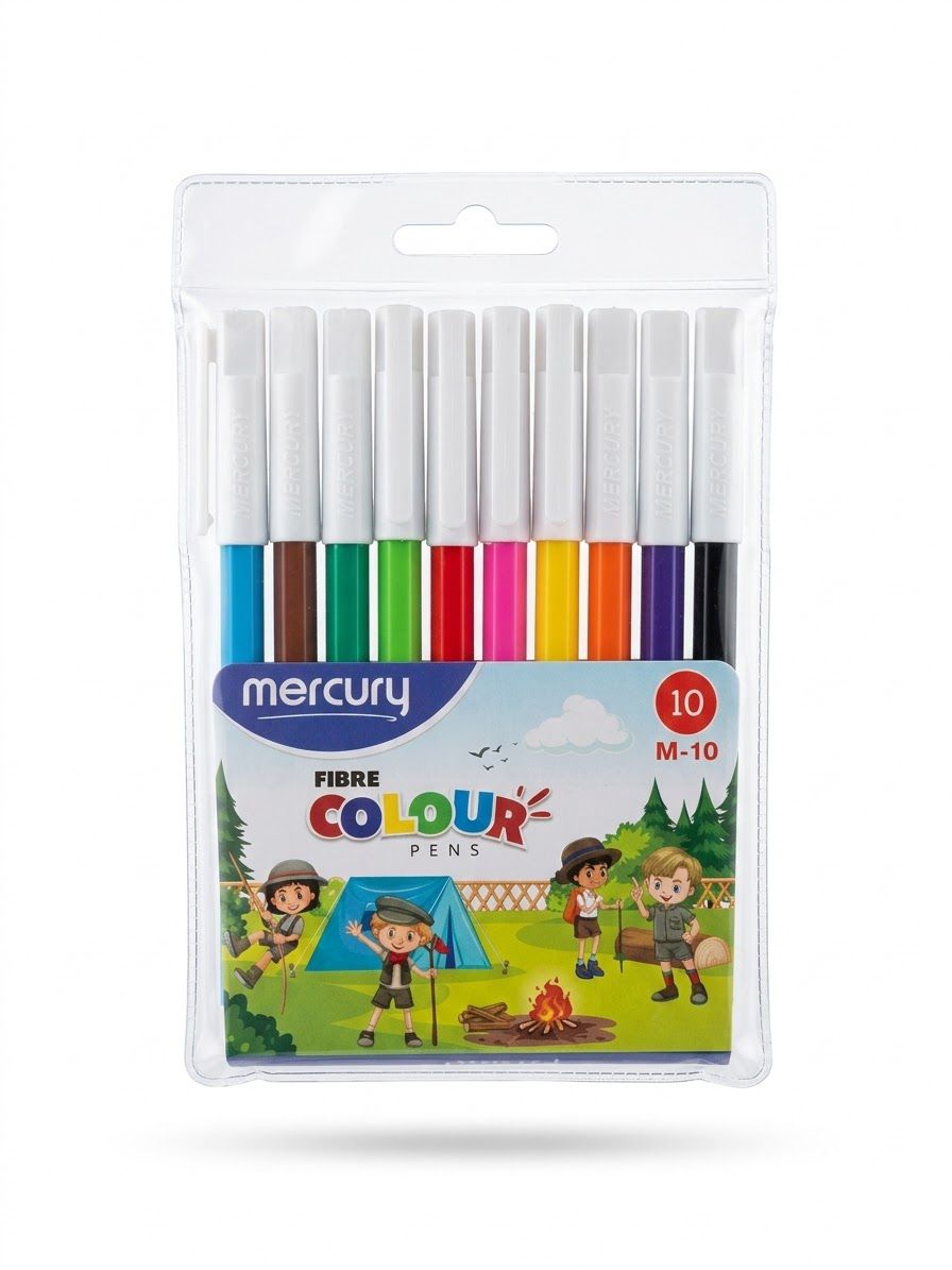 Marker Colours – 10 Pcs Colouring Set for Kids